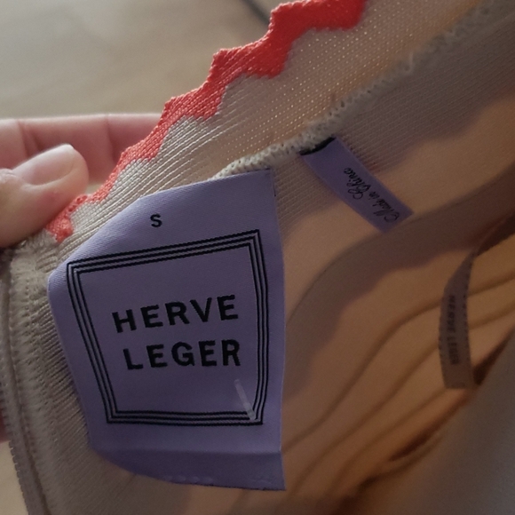 NEW Herve Leger Hanah Fit and Flare Dress … - Picture 6 of 10